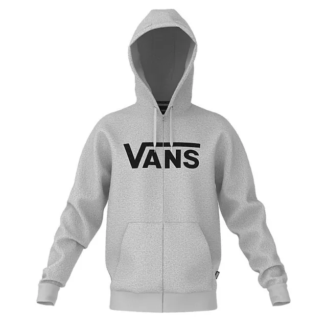 VANS - Classic Zip Hoodie - Mens Hoodie - Cement Heather/Black