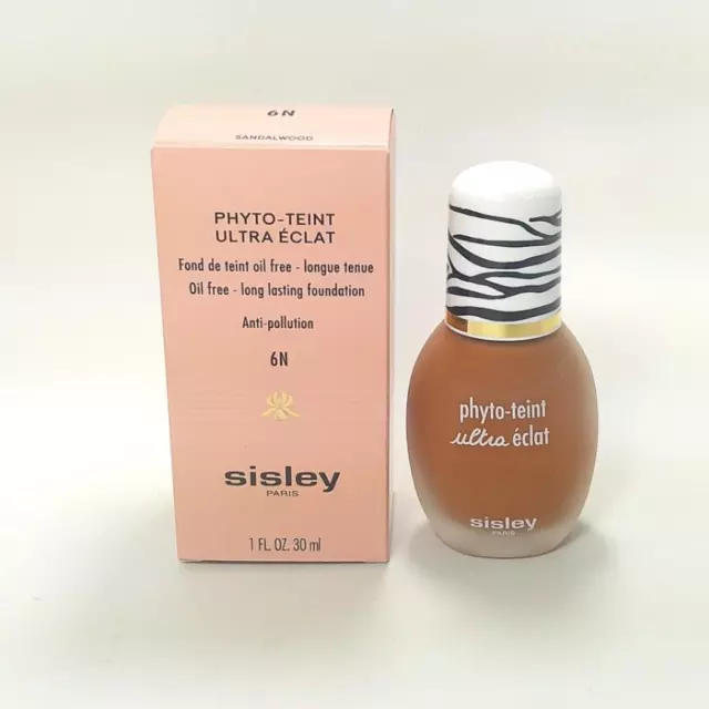 SISLEY Phyto-Teint Ultra Eclat Oil Free Foundation 6N SANDALWOOD 1 oz/30ml *NEW*