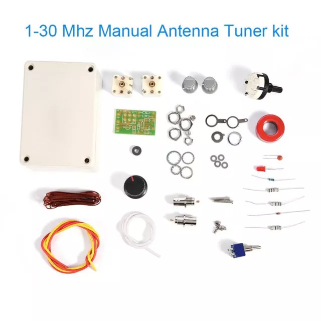 Kit sintonizador de antena manual LED VSWR HAZLO TÚ MISMO de 1-30 MHz para RADIOAFICIÓN CW QRP Q9