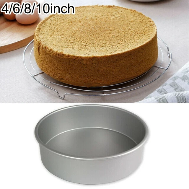 Moule à gâteau 1x cercle en aluminium décoration plateau en étain de cuisson