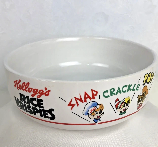 VINTAGE KELLOGG’S BOWL Rice Krispies Ceramic Breakfast Cereal Bowl