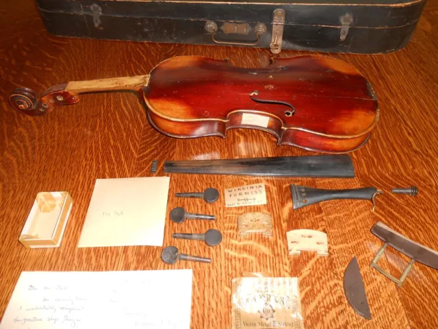 Old Violin labeled Antonius Stradivarius Cremonensis Faciebat Anno 17 needs TLC