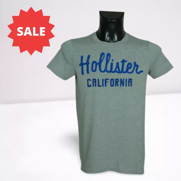 - T-shirt uomo Hollister in cotone taglia S gc **