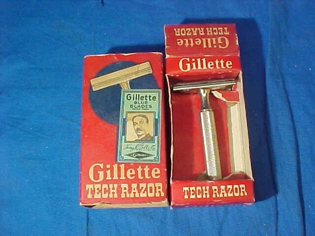 MIB Vintage GILLETTE TECH Safety RAZOR