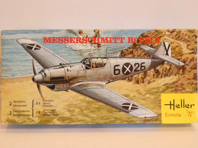 Maquette Avion Messerschmitt Bf 109 B Heller 1/72