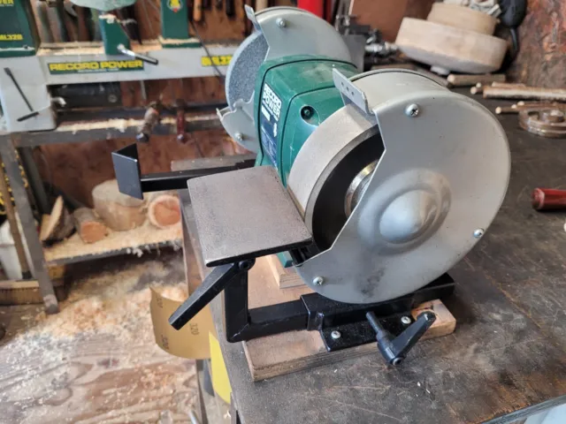 Bench grinder tool rest - sharpen hss tools & chisels wood lathe woodturning 2