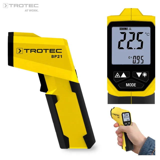 TROTEC BP21 PIROMETRO laser digitale, misurazione temperatura da