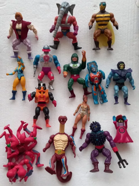 He-Man + Co 1980er Konvolut A: 15 Figuren á ~15cm Masters of the Universe Mattel