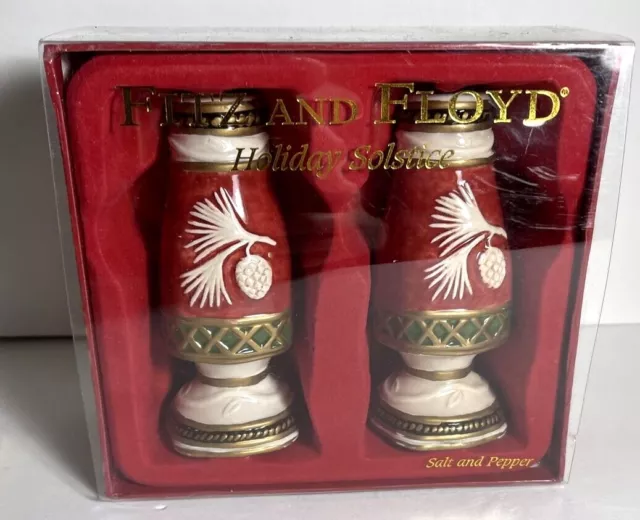 Fitz And Floyd Holiday Solstice Salt & Pepper Shaker 2005 Dillard’s