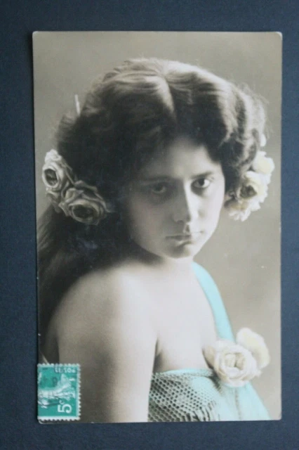 Carte Postale Ancienne Animée 1911 - Jeune Fille