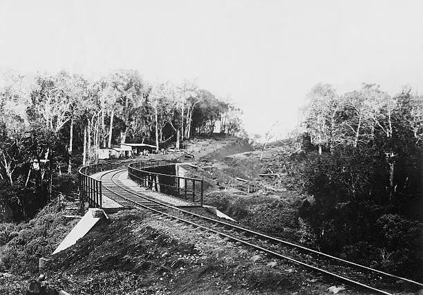 British East Africa tracks of the Uganda Railway 1910 OLD PHOTO