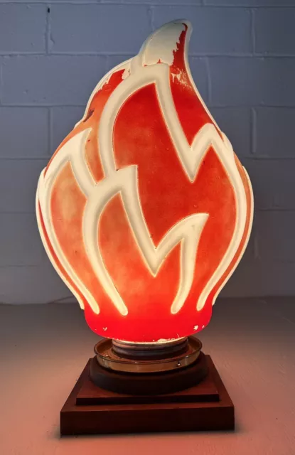 Original & Authentic Standard Oil Gasoline Flame Milk Glass Globe