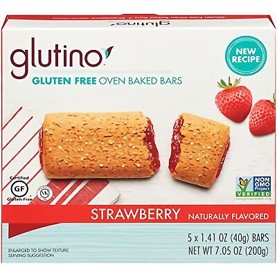 Glutino sans Gluten Fraise Four Baked Barres 41.7ml Paquet De 60