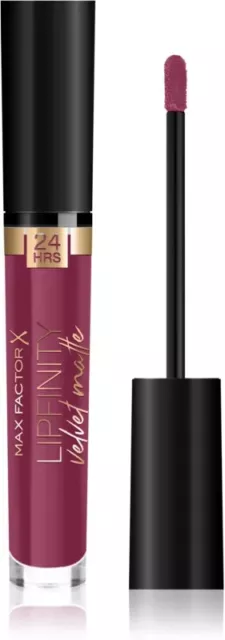 Rossetto liquido opaco MAX FACTOR SATIN BERRY 50 Lipfinity 24 ore velluto 3,5 ml