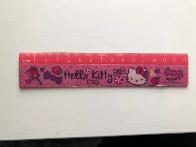 Hello Kitty School Ruler 15 cm Long