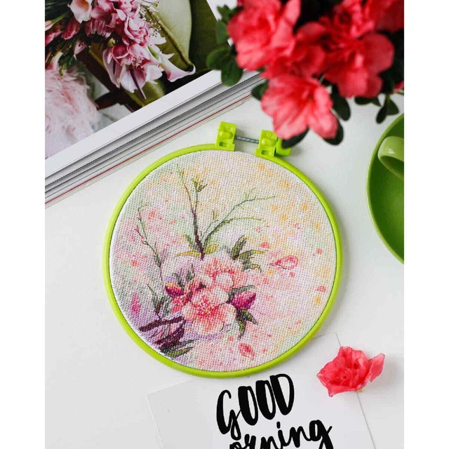 Kit Point De Croix Design Works Avec Cerceau - Raccoon, Tout Inclus Pour Débuter