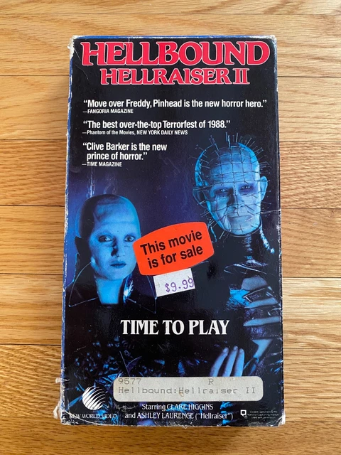 HELLBOUND HELLRAISER II 2 Time to Play VHS Video New World Horror Evil ...