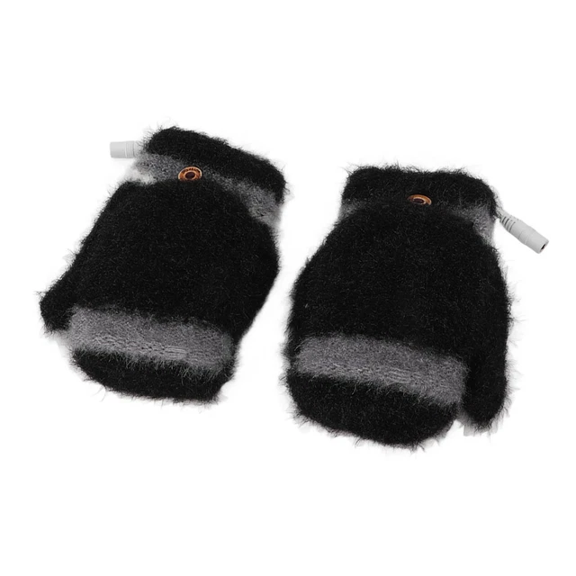 (Noir)Airshi Gants Chauffants électriques Gants Chauffants USB Chauffants