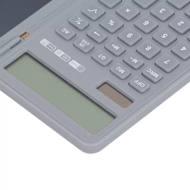 (Grey)Calculator Handwriting Board Easy To Read Large Display Durable