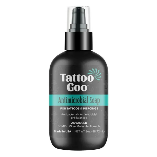 Tattoo Goo Deep Cleansing Soap Piercing Aftercare 3oz Foam New Formula