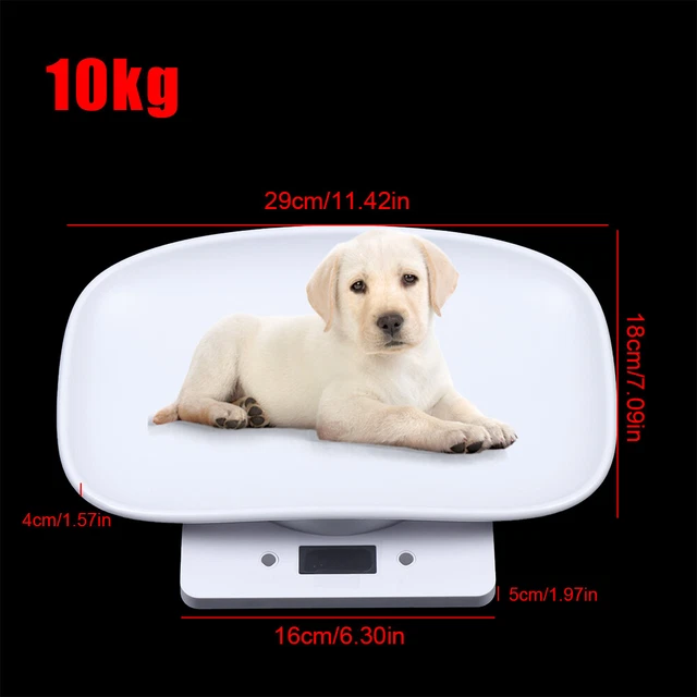 10kg Digital Pet Scale Small Dog Cat Vet Weight Scale Healthy Veterinary Diet US