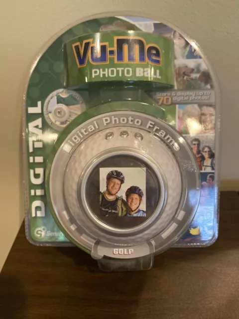 🆕 Vu-Me Photo Golf Ball Digital Photo Frame Holds 70 Pictures New Sealed