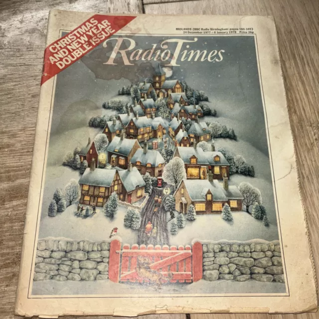 Radio Times.  Christmas 1977. 24 Dec 1977- 6 Jan 1978. Midlands