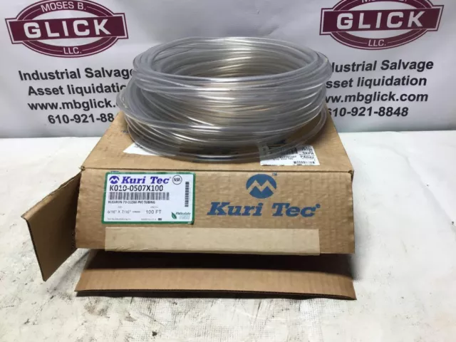 Kuriyama Kuri Tec K010-0507X100 Klearon 73 Series Clear PVC Tubing - 5/16" ID