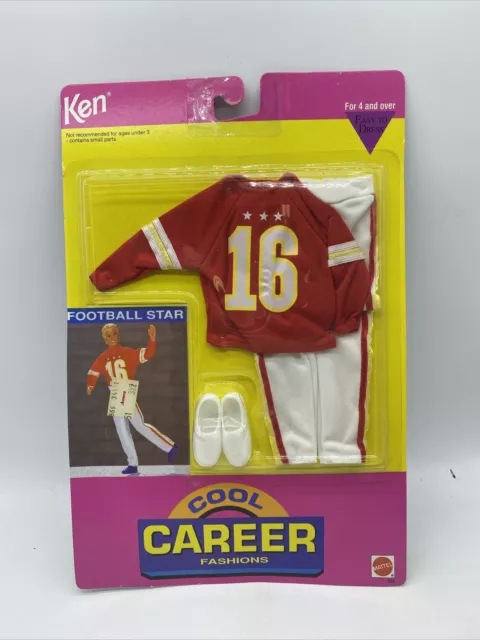 Barbie Cool Career Fashions Football Star Ken Outfit Set #866 Mattel 1992 NRFP