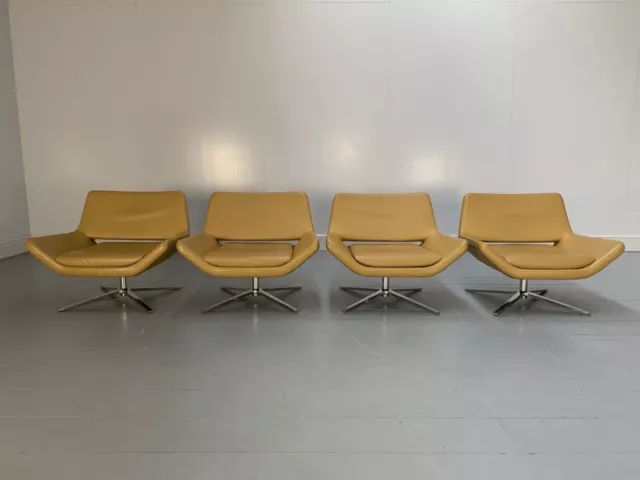 RRP £16,000 - Suite of 4 B&B Italia "Metropolitan ME84" Armchairs - In Tan "G...