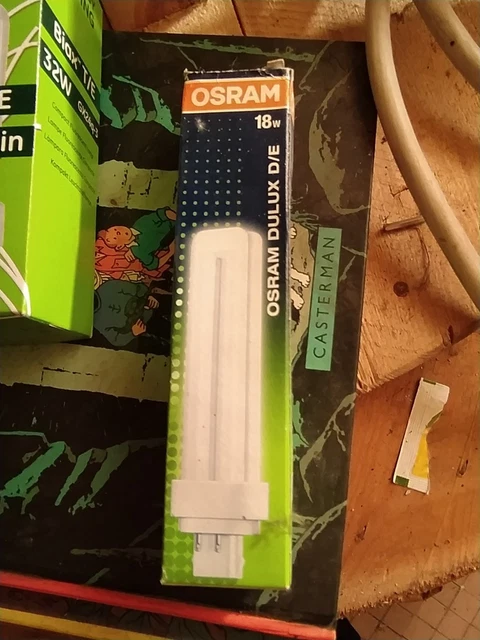 Ampoule Osram Dulux 18W 1200 Lumens - Format G24d-2, Lumière Blanc Clair, Neuf En Boîte