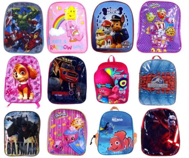 New Official Licensed Childrens Backpacks School Bags Paw Patrol Avengers Trolls