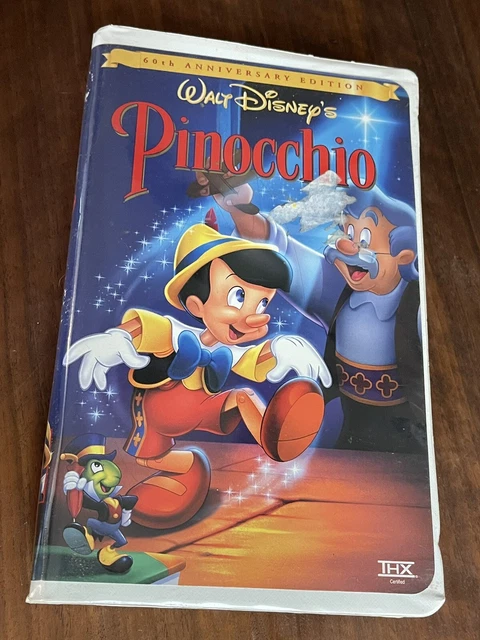 Pinocchio VHS 1999 Walt Disney’s Classic 60th Anniversary Edition