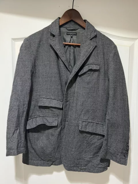 Engineered Garments Men's Wool  Bedford Jacket - Herringbone Gray - Size XSMALL