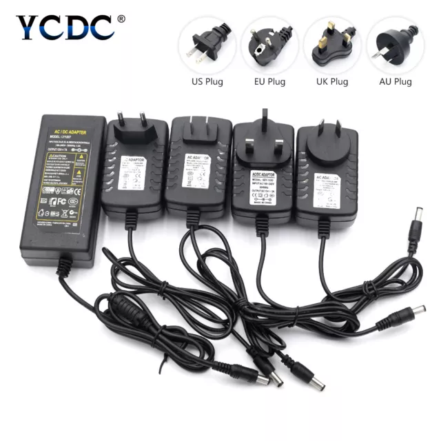 100-240V Power Supply 5V 12V 24V For CCTV LED Strip Light AC/DC Adapter