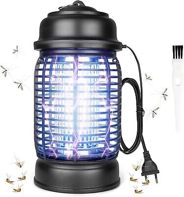 ✅⭐DESDE ESPAÑA⭐ Lámpara Antimosquitos Eléctrico 20W UV 4000V 80m3 ABS