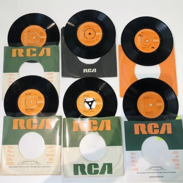 DAVID BOWIE / 6 ORIGINAL SINGLES RCA SLEEVES  7" Vinyl Job Lot bundle VG / VG+