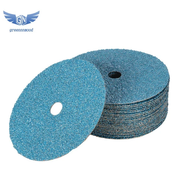 25Pcs 7" x 7/8" 24 Grit Zirconia Resin Fiber Disc Grinding and Sanding Discs