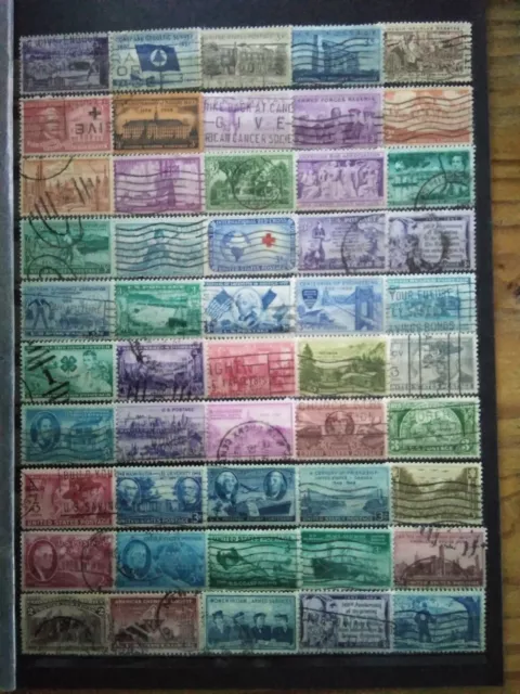 Lot De Timbres Etats Unis