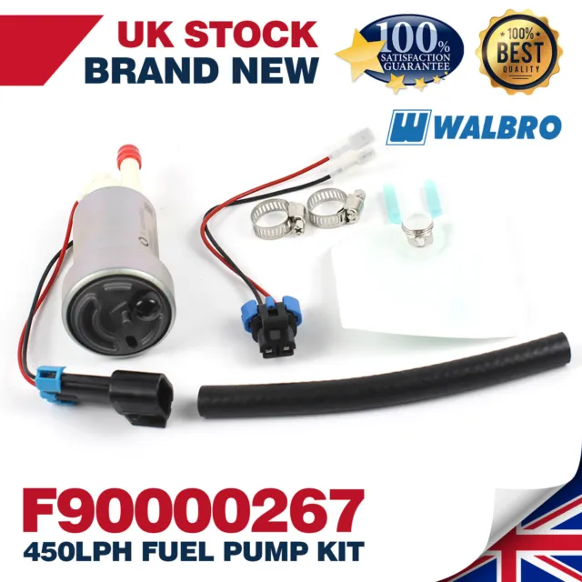 Genuine Walbro 450 Lph High Performance Fuel Pump & Fitting Kit F90000267 E85