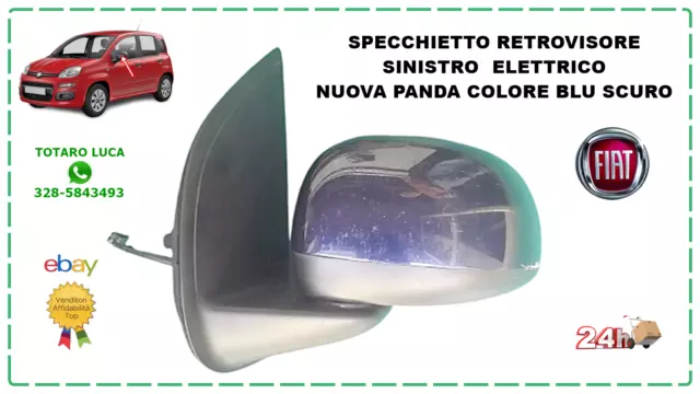FIAT PANDA SPECCHIETTO specchio retrovisore esterno sinistro sx originale  2012 > EUR 38,00 - PicClick IT