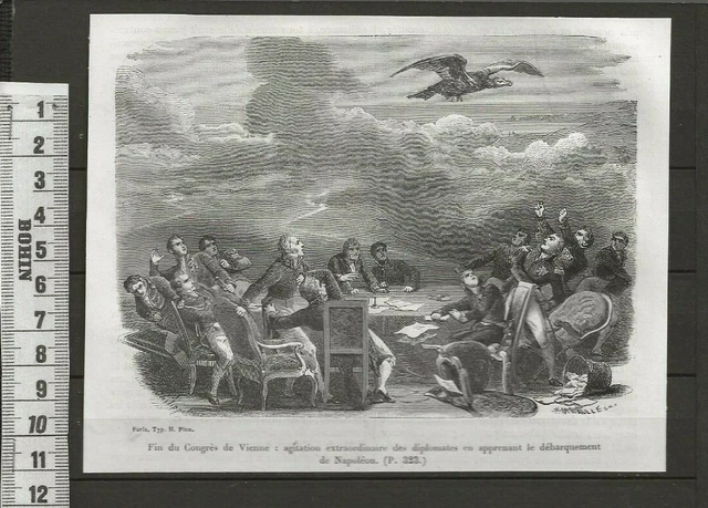 G78  / Gravure 1865 /   Fin Du Congres De Vienne