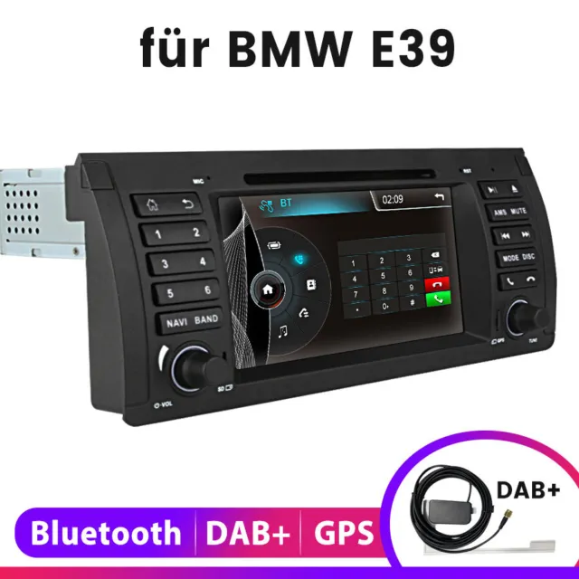 DAB+ Autoradio Für BMW 5 Series E39 1996-2003 SWC GPS Navi Bluetooth 7'' Radio