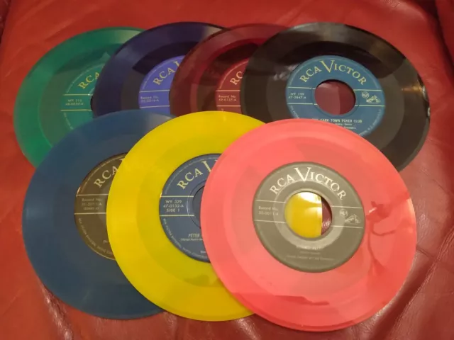 Complete Set of 1949 RCA Victor 45 rpm Records In All 7 Original Colors