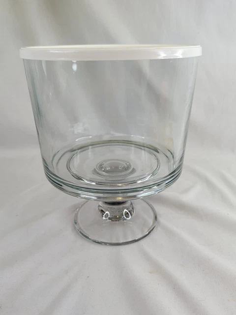 Footed Glass Trifle Bowl – 2L Capacity, Dessert Serving Dish, Fruit Bowl, Clear - View #4