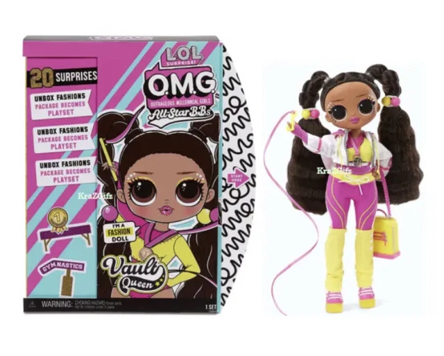 LOL SURPRISE OMG Sports Vault Queen Fashion Doll .20 Surprises! NIB