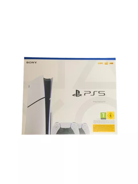 Sony PlayStation 5 Slim Konsole - Disc Version + 2 PS5 DualSense™ Controller