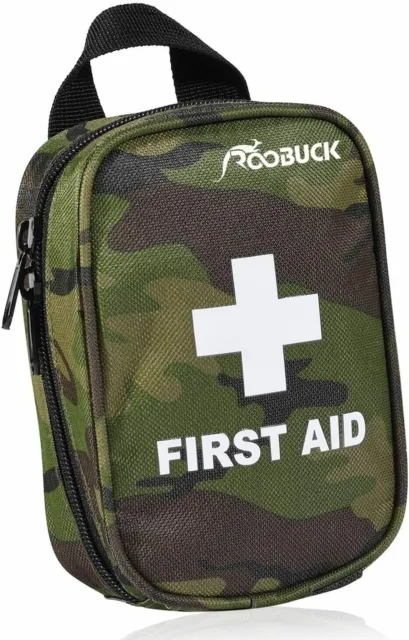 First Aid Kit For Hiking Backpacking Camping Travel Waterproof Laminate Bag Camo