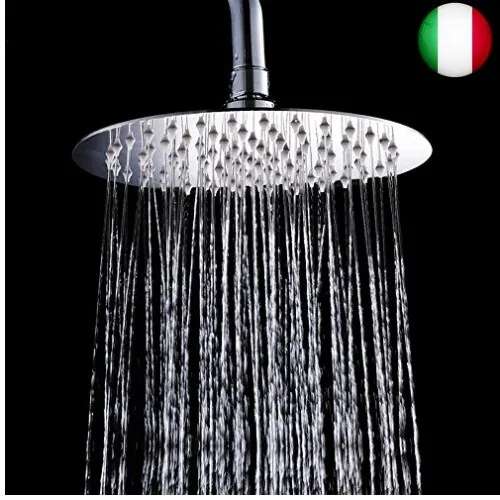 AiQInu Soffione doccia anti calcare soffione doccia in acciaio