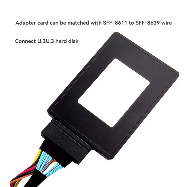 ADAPTATEUR M.2 NVME PCIe Vers Dock Femelle Oculink SFF-8612 M.2 Mkey